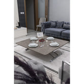 Juppo Üst Tabla Mdf Frezeli LatteOval Köşe Alt Ayak Yuvarlak Krom Kaplama Dışa Kıvrım