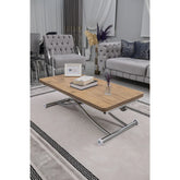 Juppo Üst Tabla Mdf EfesÇam Oval Köşe Alt Ayak Yuvarlak Krom Kaplama İçe Kıvrım