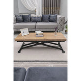 Home Üst Tabla Mdf Efesçam Oval Köşe Alt Ayak Siyah Renk