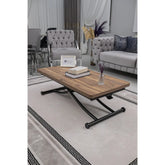 Juppo Üst Tabla Mdf Urartu Oval Köşe lt Ayak Yuvarlak Siyah İçe Kıvrım