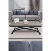 Juppo Üst Tabla Mdf Hattuşa Oval Köşe Alt Ayak Yuvarlak Siyah Dışa Kıvrım