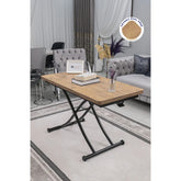 Juppo Üst Tabla Mdf EfesÇam Oval Köşe Alt Ayak Yuvarlak Siyah İçe Kıvrım