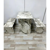 Raf Masa Tabureli Mdf Tabla Beyaz Mermer Demir Mekanizma Siyah kopya kopya kopya kopya