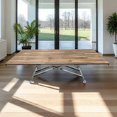 Yan Baştan Açılır Akıllı Masa Üst Mdf Urartu Alt Ayak Krom Kaplama