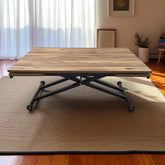 Yan Baştan Açılır Akıllı Masa Üst Mdf Urartu Alt Ayak Siyah Renk