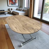 Ortadan Açılır Akıllı Masa Üst Mdf Efesçam Alt Ayak Krom Kaplama