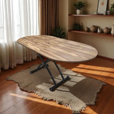 Ortadan Açılır Akıllı Masa Üst Mdf Urartu Alt Ayak Siyah Renk