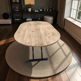 Ortadan Açılır Akıllı Masa Üst Mdf Efesçam Alt Ayak Siyah Renk