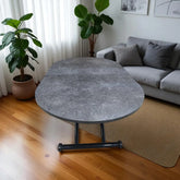 Ortadan Açılır Akıllı Masa Üst Mdf Kartal Alt Ayak Siyah Renk