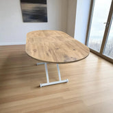 Ortadan Açılır Akıllı Masa Üst Mdf Efesçam Alt Ayak Beyaz Renk