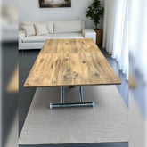 Ortadan Açılır Akıllı Masa Üst Mdf Efesçam Alt Ayak Krom Kaplama