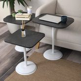 Vertino Zigon Sehpa Mdf Tabla Frezeli Antrasit Alt Mekanizma Demir Beyaz Renk