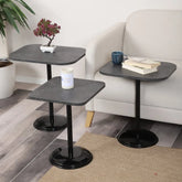 Vertino Zigon Sehpa Mdf Tabla Frezeli Antrasit Alt Mekanizma Demir Siyah Renk