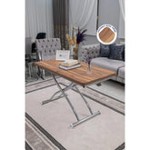 Juppo Üst Tabla Mdf Urartu Oval Köşe Alt Ayak Yuvarlak Krom Kaplama Dışa Kıvrım