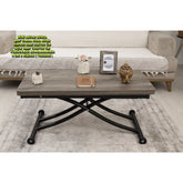 Mini Juppo İçe K Akıllı Sehpa Üst Tabla Mdf Hattuşa Oval Köşe Alt Ayak Siyah Renk