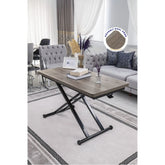 Home Üst Tabla Mdf Hattuşa Oval Köşe Alt Ayak Siyah Renk