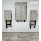 Raf Masa Tabureli Mdf Tabla Lizbon Demir Mekanizma Siyah kopya kopya kopya