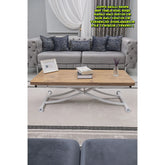 Juppo Üst Tabla Mdf EfesÇam Oval Köşe Alt Ayak Yuvarlak Beyaz İçe Kıvrım