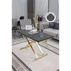 Home Üst Tabla Mdf Kartal Oval Köşe Alt Ayak Gold Kaplama