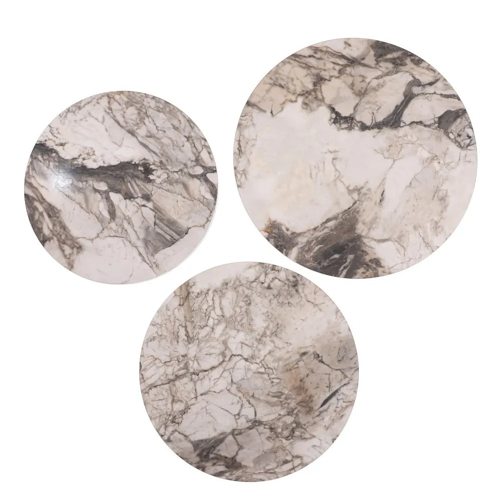 Tablon Zigon Sehpa Mdf Tabla Beyaz Mermer Desen Alt Mekanizma Demir Beyaz Renk