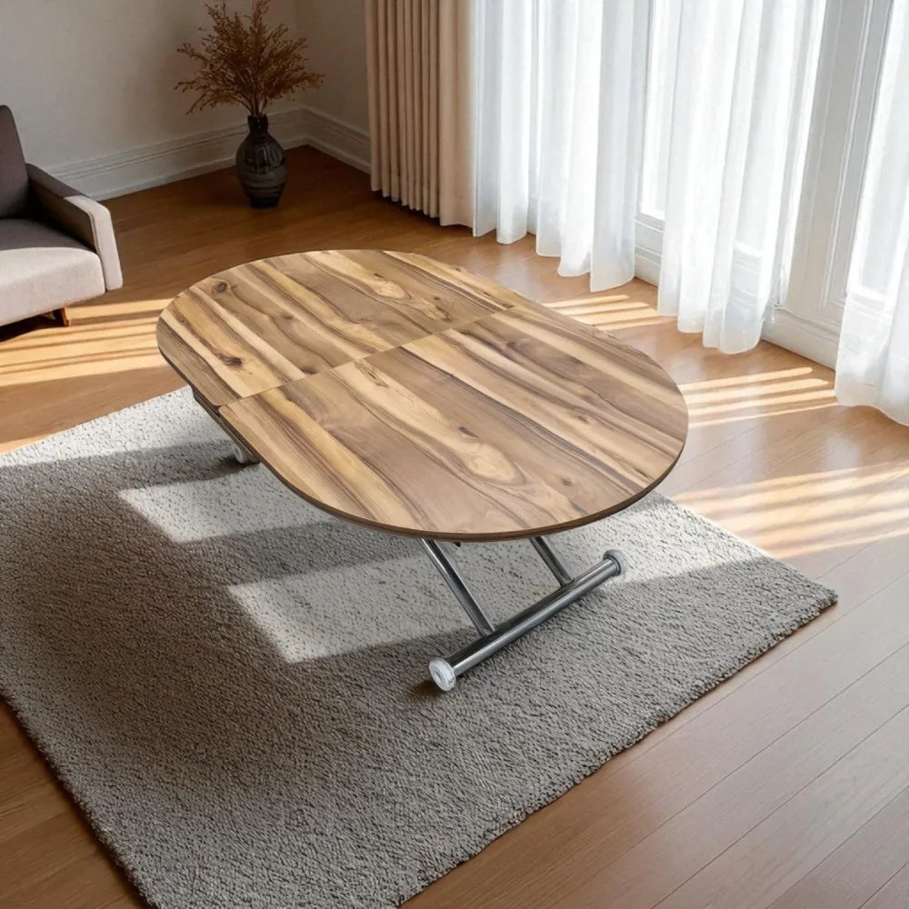 Ortadan Açılır Akıllı Masa Üst Mdf Urartu Alt Ayak Krom Kaplama