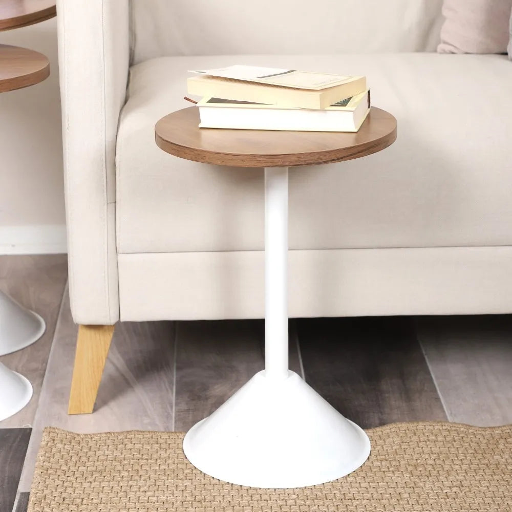 Tablon Zigon Sehpa Mdf Tabla Ceviz Alt Mekanizma Demir Beyaz Renk