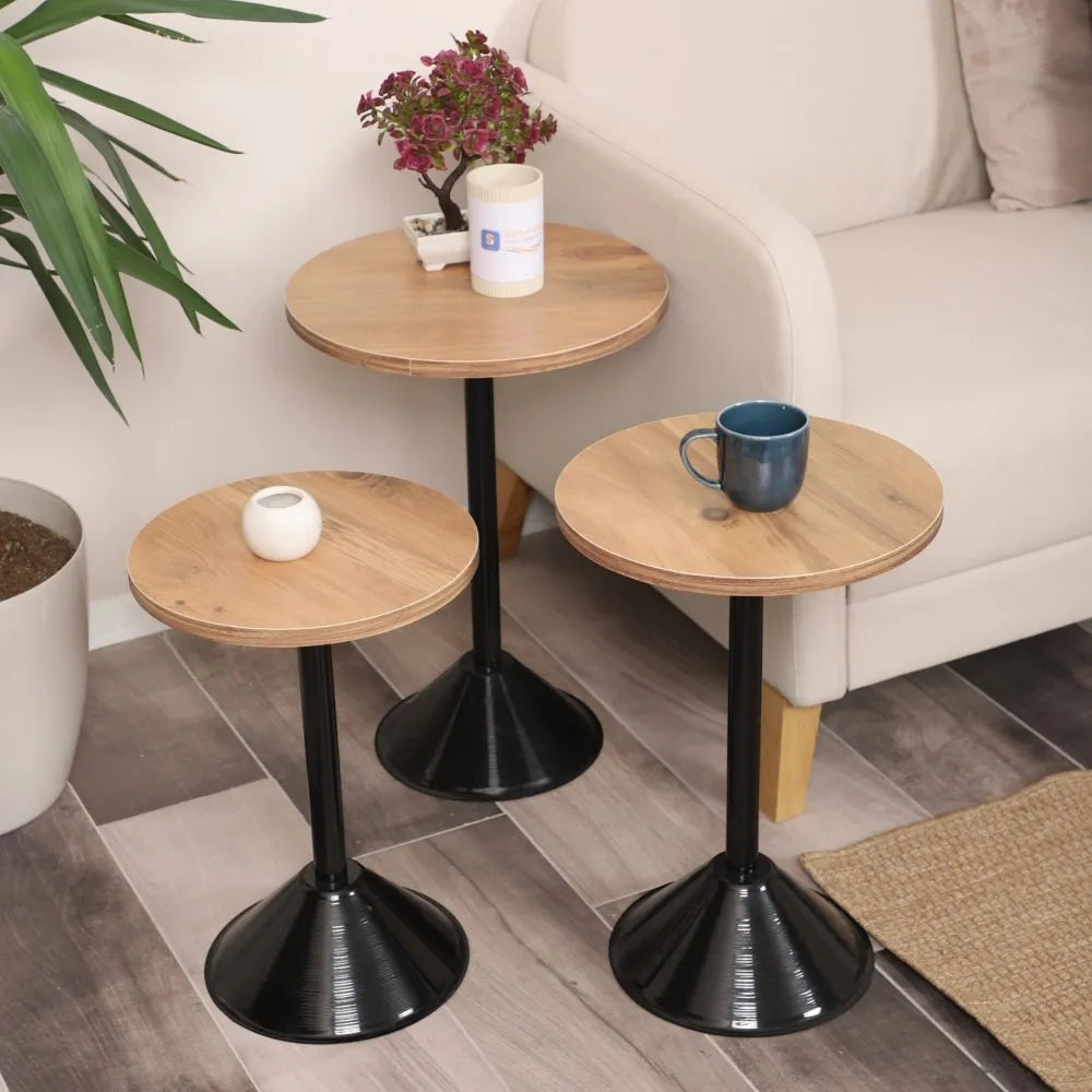 Tablon Zigon Sehpa Mdf Tabla Efesçam Alt Mekanizma Demir Siyah Renk