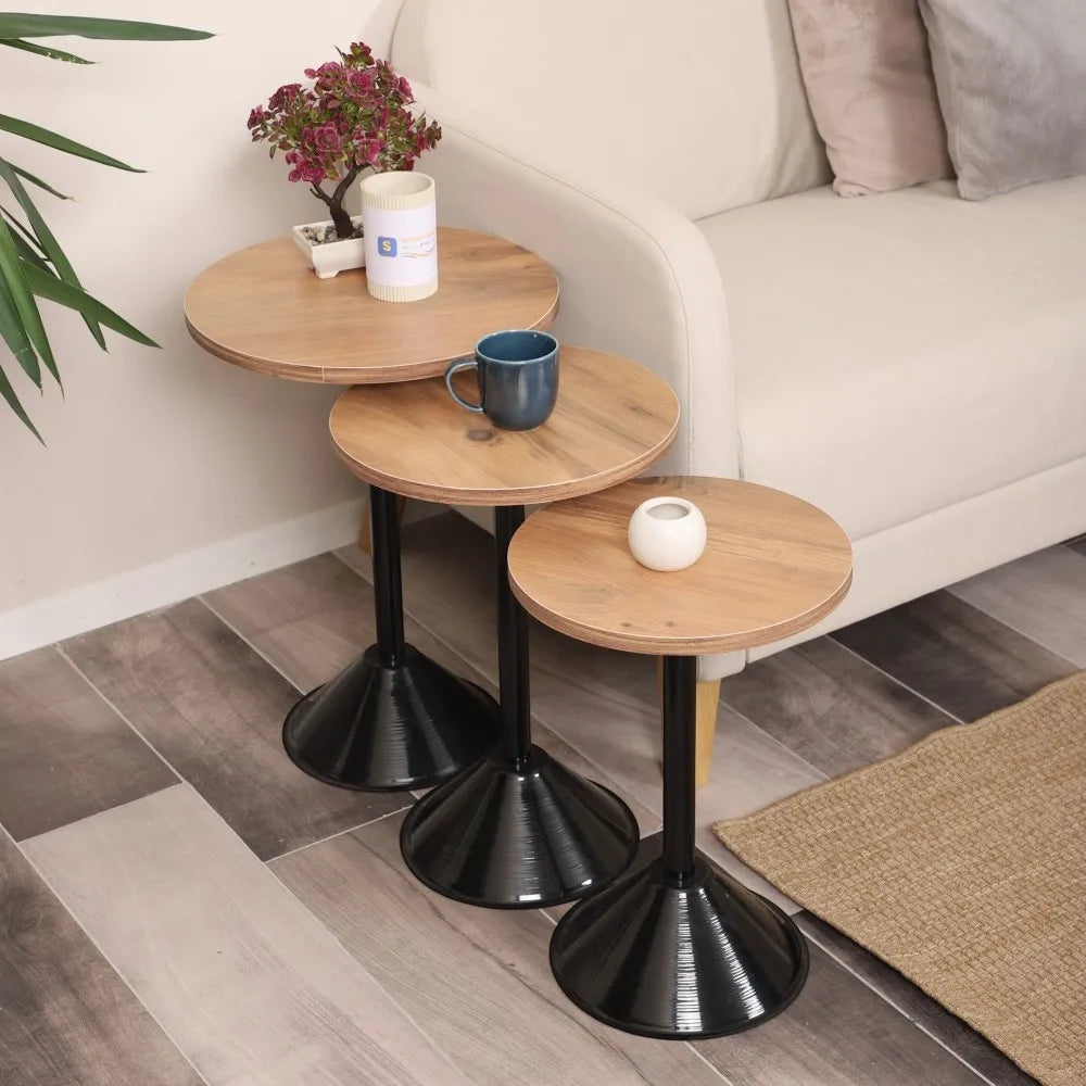 Tablon Zigon Sehpa Mdf Tabla Efesçam Alt Mekanizma Demir Siyah Renk