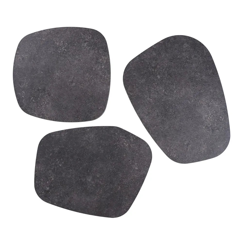 SilvaVera Zigon Sehpa Mdf Tabla Frezeli Antrasit Alt Mekanizma Demir Siyah Renk