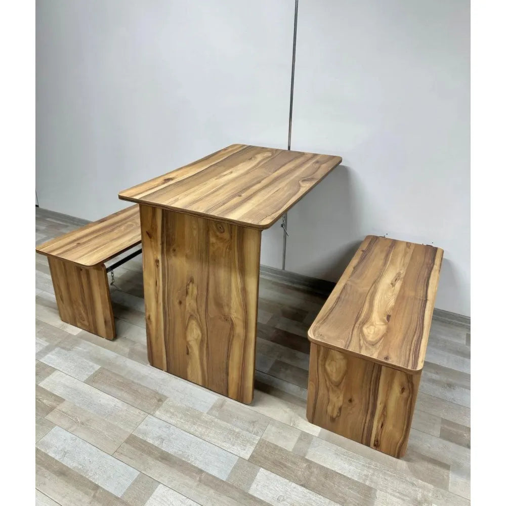 Raf Masa Tabureli Mdf Tabla Urartu Demir Mekanizma Siyah kopya