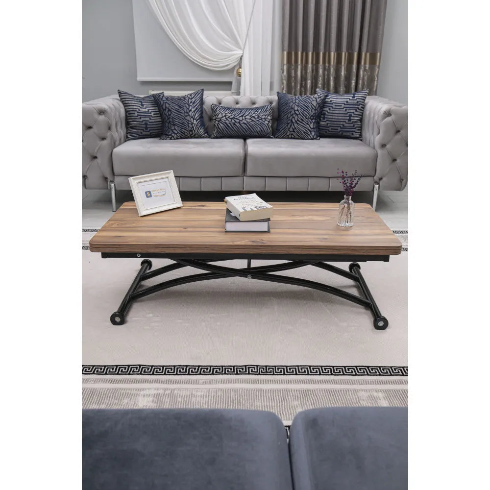 Juppo Üst Tabla Mdf Urartu Oval Köşe Alt Ayak Yuvarlak Siyah Dışa Kıvrım