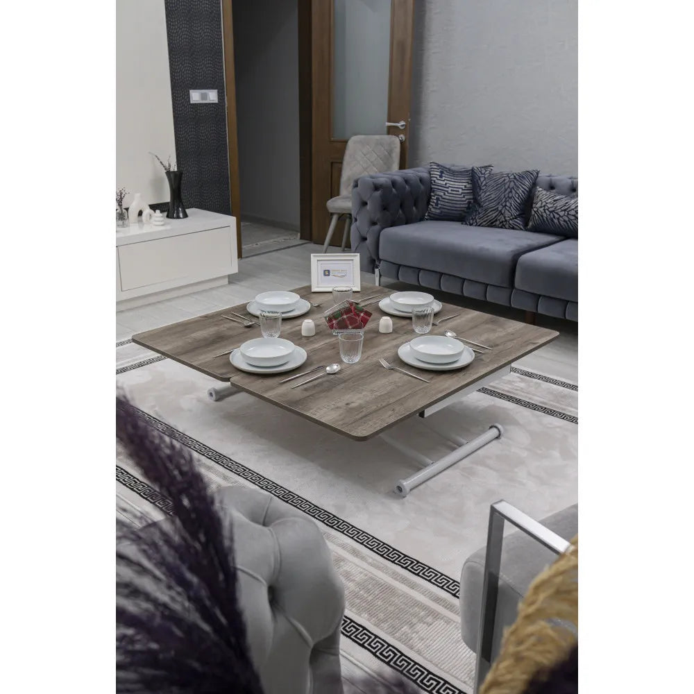 Juppo Üst Tabla Mdf Hattuşa Oval Köşe Alt Ayak Yuvarlak Beyaz İçe Kıvrım